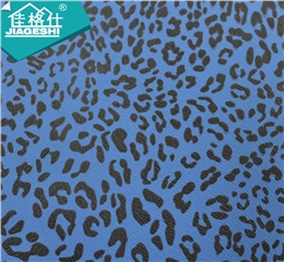 弹力蓝色小黑豹纹PU皮0.9SA-Y28#-529H2T4